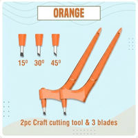 2 Orange With 3 blades