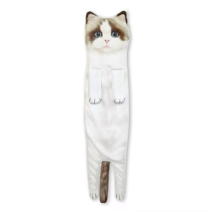 😺Funny Cat Hand Towels