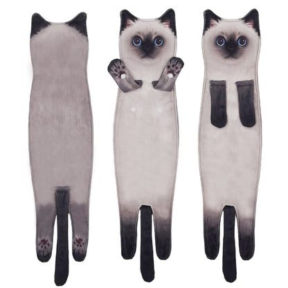 😺Funny Cat Hand Towels