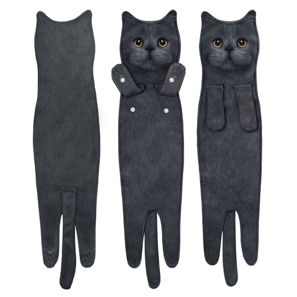 😺Funny Cat Hand Towels