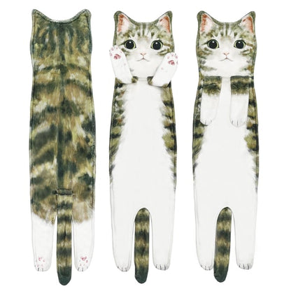 😺Funny Cat Hand Towels