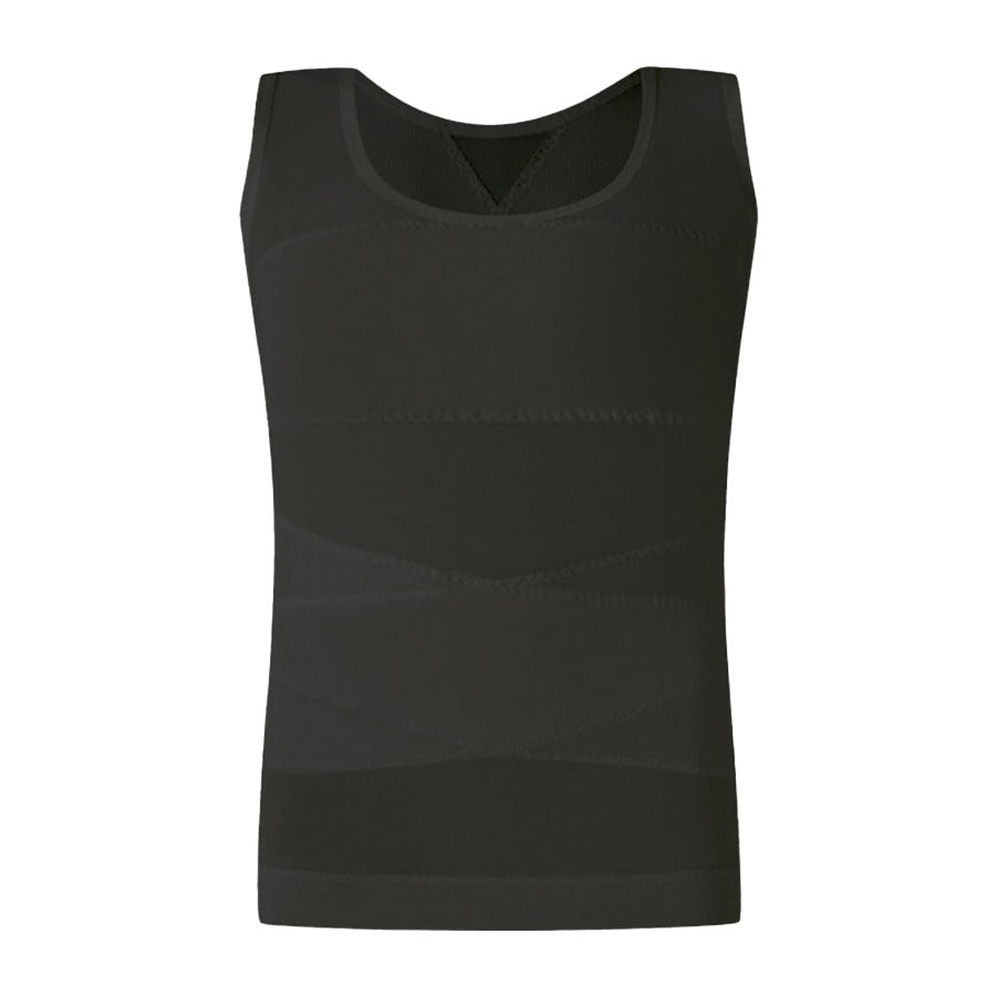 Sculpt Your Physique: Breathable Men's Mesh Compression Vest